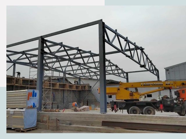 Строительство цехов в Находке