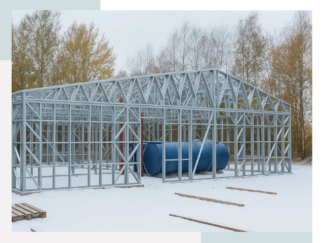 Металлические ангары в Находке