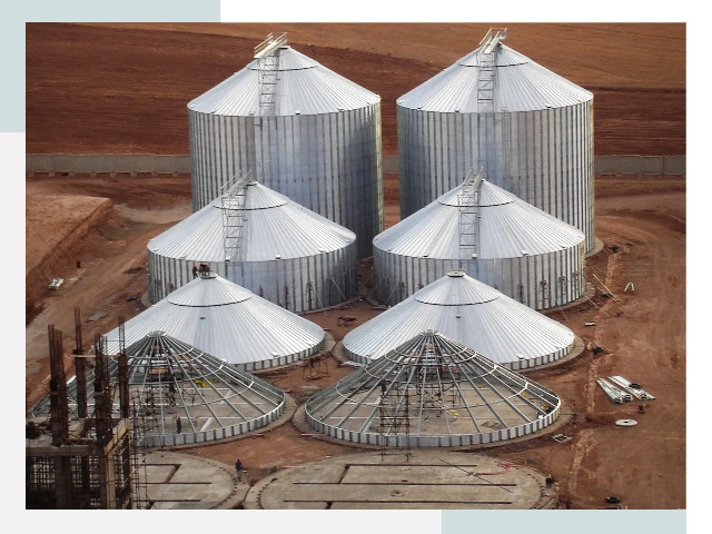 Строительство зерновых силосов в Находке