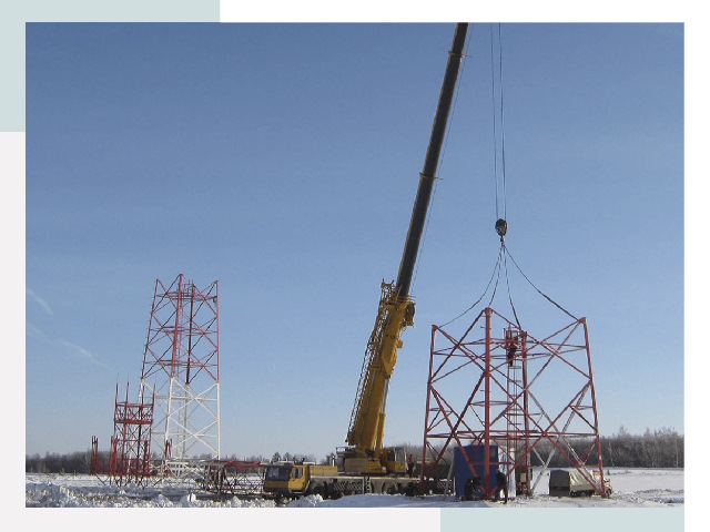 Монтаж вышек связи в Находке