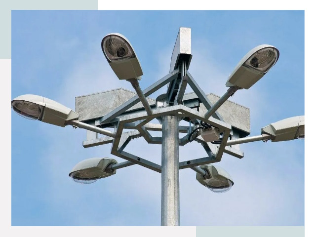 Монтаж осветительных мачт в Находке