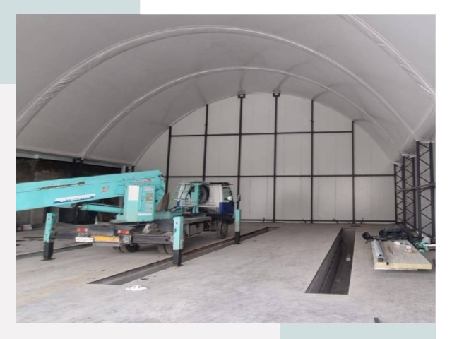 Внутреннее оснащение ангаров в Находке