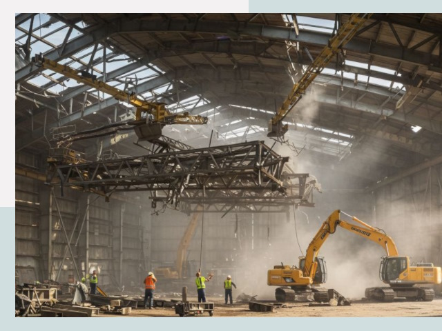 Демонтаж ангаров в Находке от 619 руб. за м²