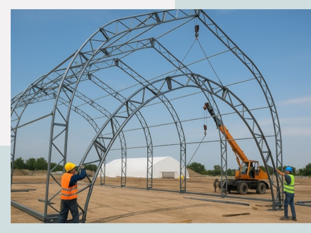 Монтаж ангаров в Находке от 619 руб. - Надежно и быстро