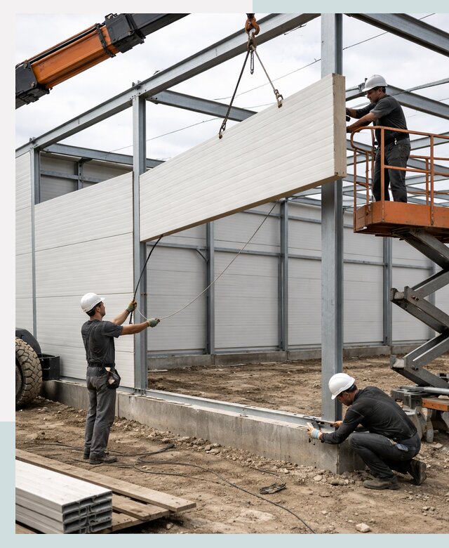 Строительство складов из сэндвич панелей в Находке под ключ