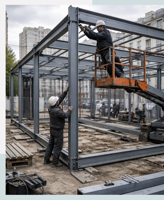 Строительство и монтаж торговых павильонов под ключ в Находке